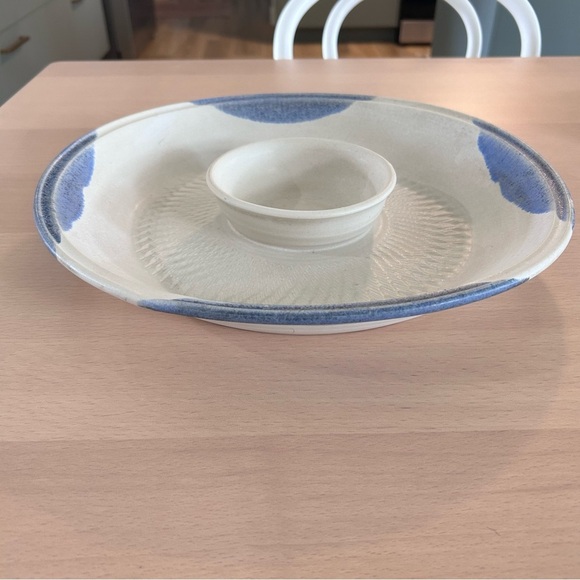 Handmade Studio Pottery XL Chip and Dip Platter Ceramic Entertaining Serverware - Picture 3 of 7